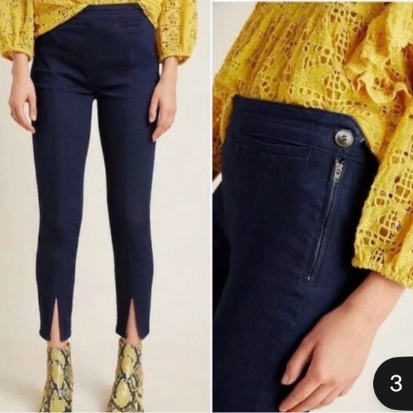 Pilcro and the Letterpress Denim - Pilcro and the Letterpress Anthropologie Dark Blue Skinny Jeans